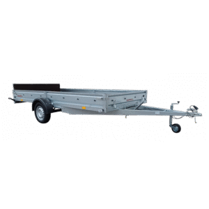 LJ380 Remorque Loisirs et Jardins PTAC 500/750 KG avec flèche en V et suspension lames 750 KG